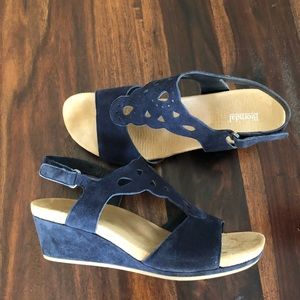 Navy blue sandals